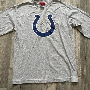 NFL Indianapolis Colts Gray Shirt with Blue Design sport nfl long sleeve